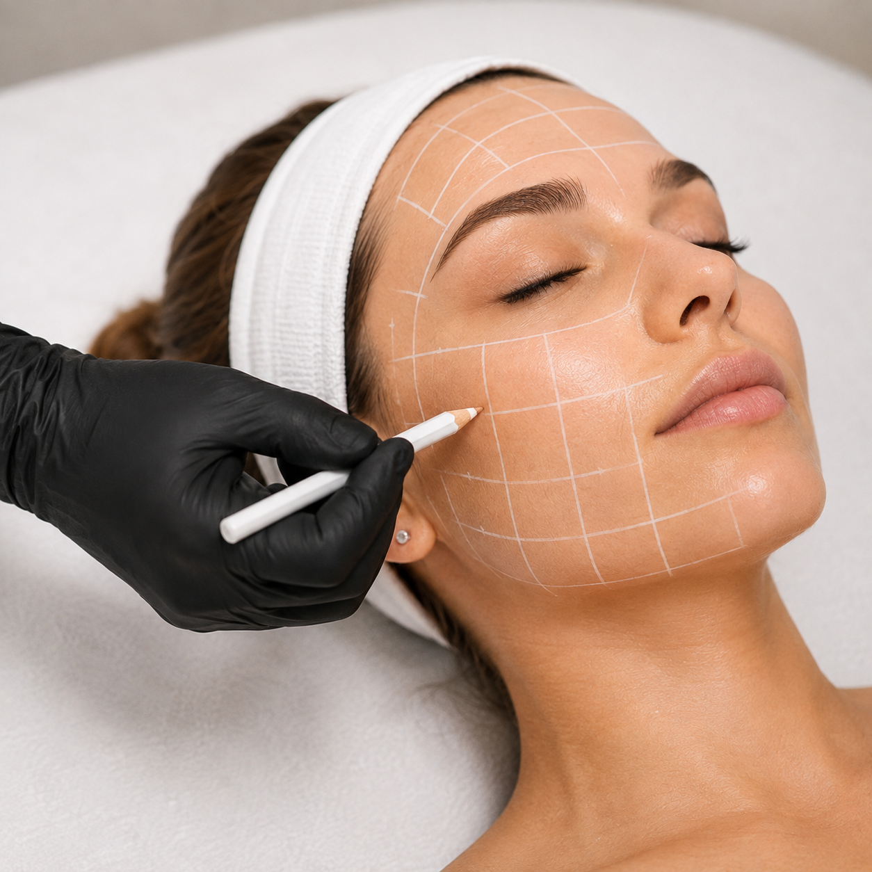 Precision facial mapping before HIFU treatment